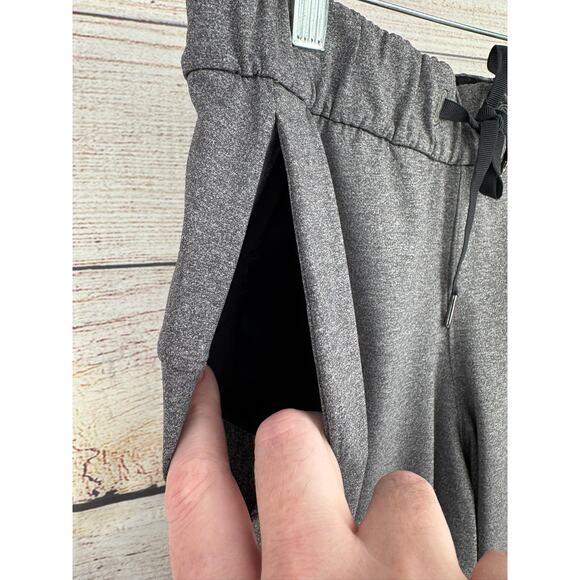 Lululemon On The Fly Pant 28" Womens 6 Heathered Gray Drawstring Stretch - Picture 6 of 12